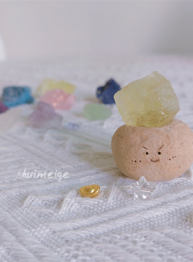 手工制作香港小豆丁水晶摆件diy