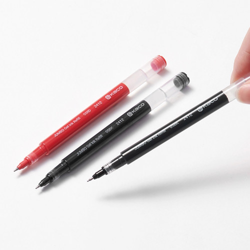 KACO珍宝按动中性笔替芯0.5黑超长书写JUMBO Gel Ink Refill 05BK - 图0