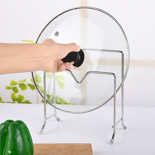 Stainless steel cutting board storage rack pot lid rack kitchen storage