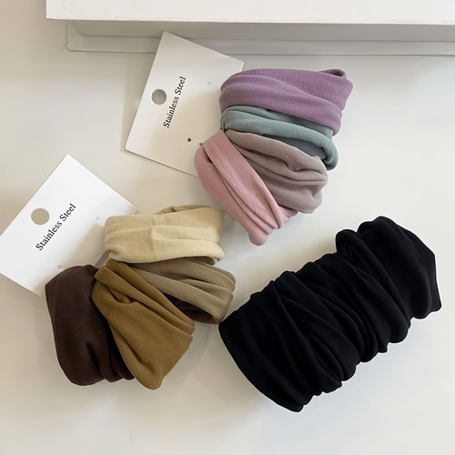 高弹力无缝超宽面膜肌头绳2025新款高马尾发绳皮筋女扎头发圈头饰 - 图2