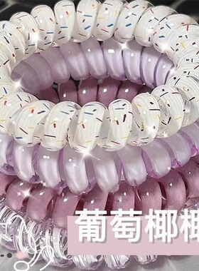 电话线发圈高品质高弹力百搭耐用