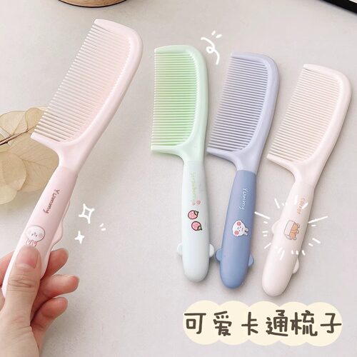 梳子可爱高颜值梳头随身梳女士用长发家用女孩儿童直发顺发马尾梳 - 图2