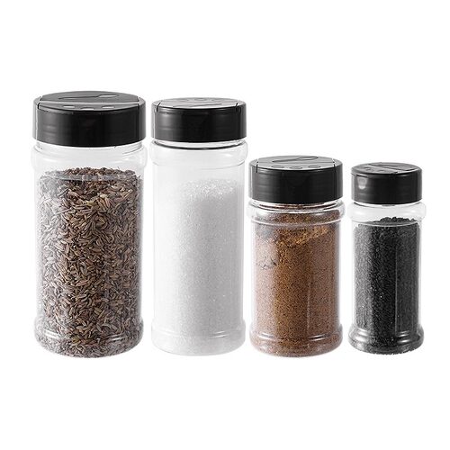 透明翻盖调味罐家用厨房调料盒户外烧烤调料瓶胡椒粉撒粉罐子盐罐 - 图3