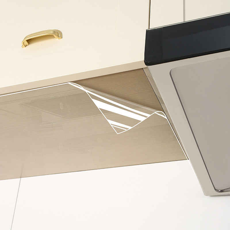 吊柜防油贴纸自粘厨房橱柜防水防潮柜子底部透明贴膜防蒸汽防油烟,淘宝优惠券,粉丝福利购,淘宝优惠卷