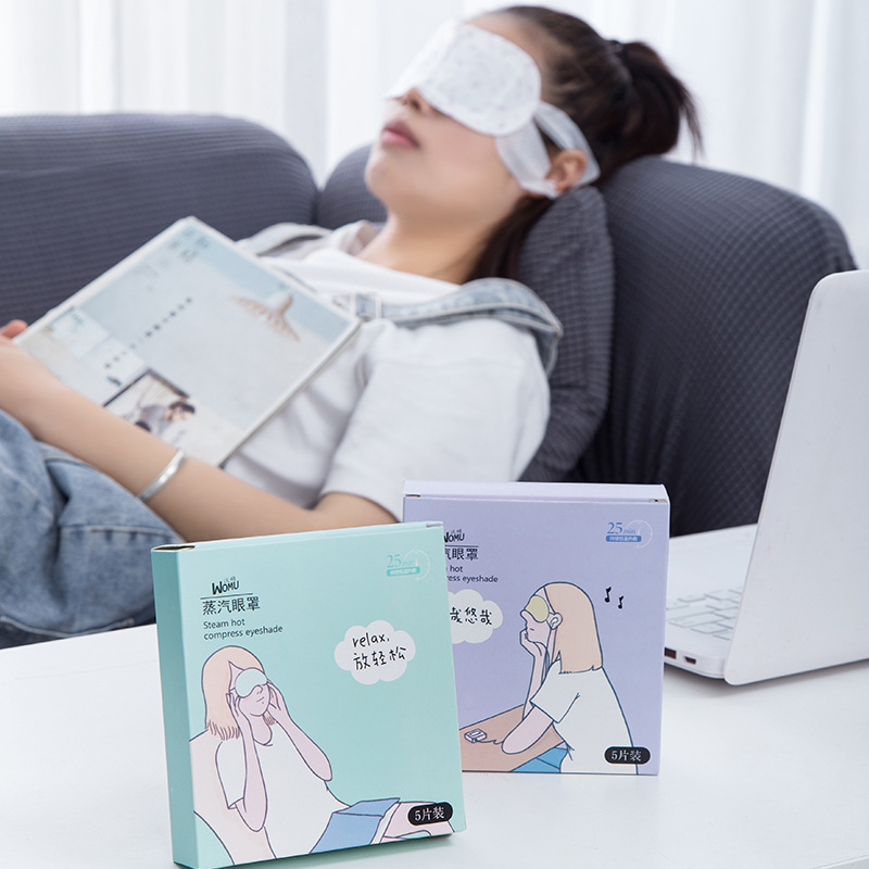 蒸汽眼罩缓解眼疲劳男女睡觉护眼遮光眼睛罩学生睡眠发热眼贴热敷 - 图1