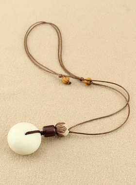 象牙果长款百搭民族风衣服配饰