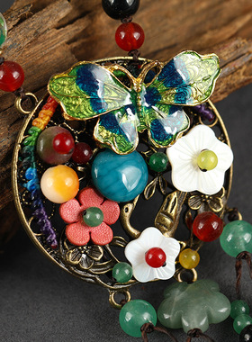 长款百搭高档原创设计风毛衣链