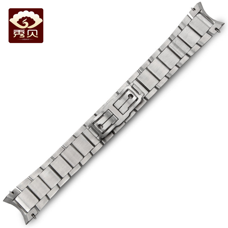 秀贝实心不锈钢表链男萧邦手表带 秀贝配件