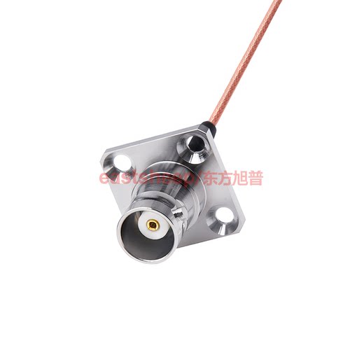东方旭普 RG178镀银连接线 IPEX/BNC-KF UFL-1代转BNC母4孔法兰 - 图1