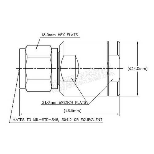 安德鲁CNT-600编织电缆接头 600BPNM-C N型公头 - 图0