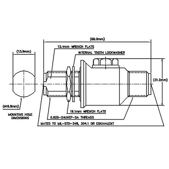 Andrew RF coaxial arrester gas surge arrester lightning arrester APG-BNFNF-090