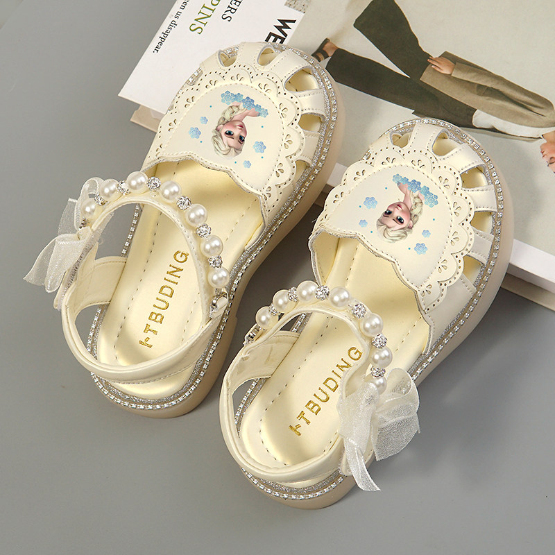 女童公主凉鞋真皮童鞋2026夏季新款女宝软底单鞋海边儿童包头鞋子,淘宝优惠券,粉丝福利购,淘宝优惠卷