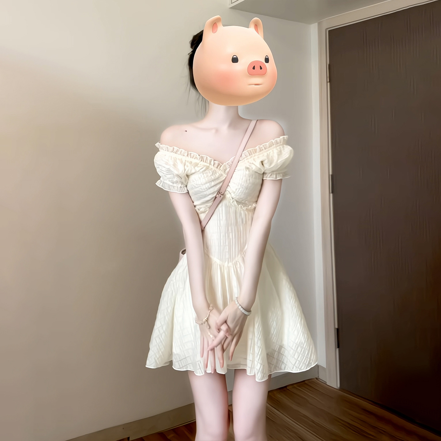 Selena法式蕾丝花边连衣裙子女2025年新款夏日绝美气质收腰蓬蓬裙 - 图2