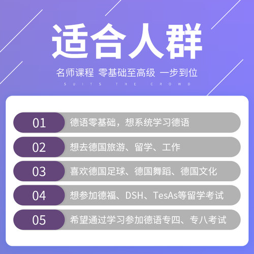 沪江网校德语网课0基础入门直达A1A2B1B2欧标在线教育视频自学课-图0