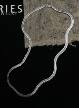 s925纯银意大利CNC刀片蛇骨链