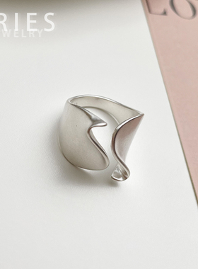 女生S925纯银日系小众时尚戒指