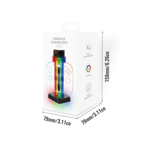 新款Switch 2手柄四充充电底座 Switch 2小手柄站式座充配件 - 图3