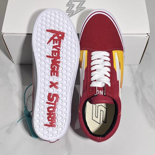 复仇风暴闪电 帆布鞋 低帮休闲情侣 联名款 透气 低帮 男女同款 - 图2