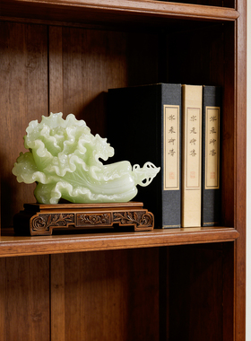 百财如意白菜招财摆件中式家居