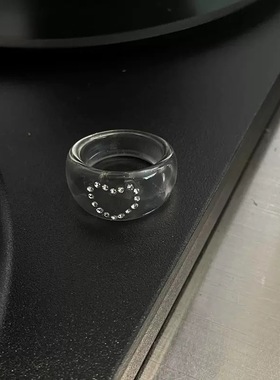 复古冷淡风雏菊金属开口戒指