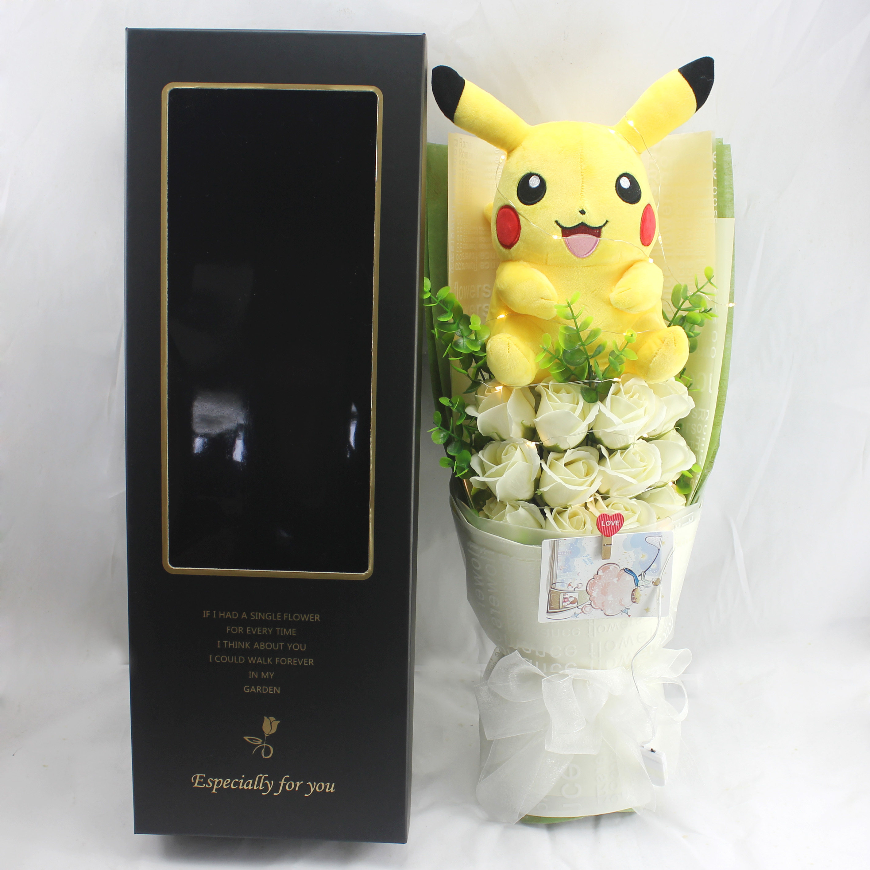 新年礼物草莓熊龙猫皮卡丘蛋公仔玫瑰盒送女朋友闺蜜同学生日花束,淘宝优惠券,粉丝福利购,淘宝优惠卷