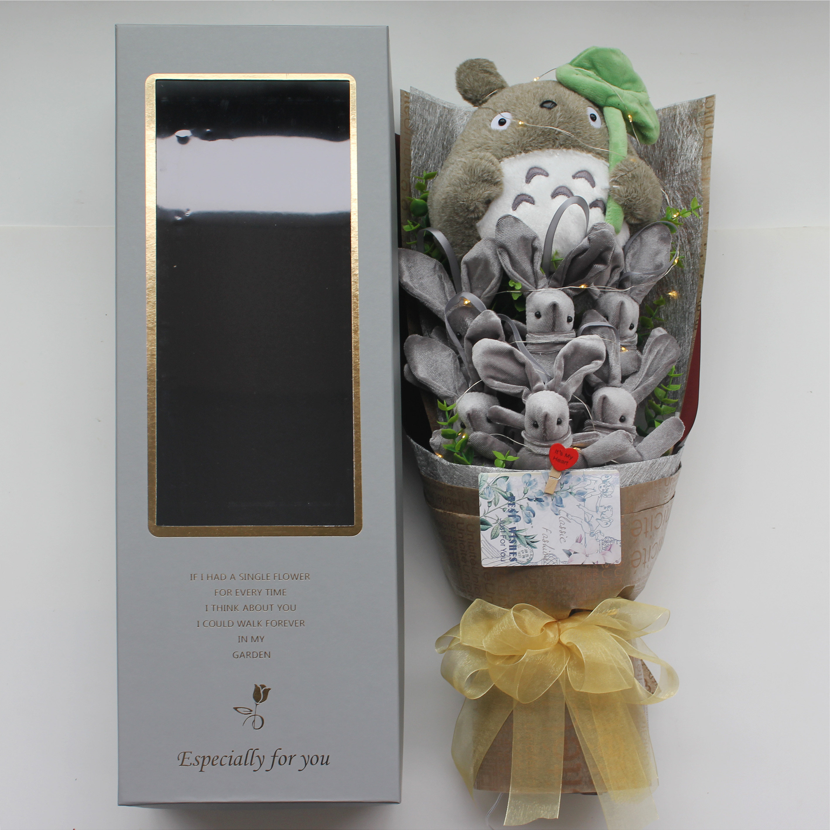 新年礼物草莓熊龙猫皮卡丘蛋公仔玫瑰盒送女朋友闺蜜同学生日花束,淘宝优惠券,粉丝福利购,淘宝优惠卷