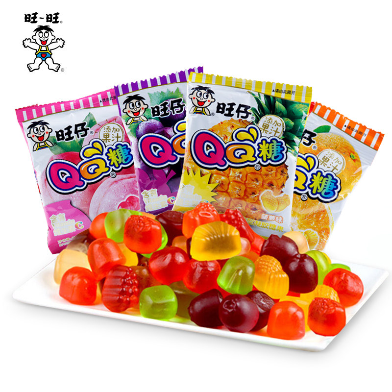 旺仔QQ糖水果汁软糖20g×20包儿时小吃网红休闲小零食旺旺大礼包,淘宝优惠券,粉丝福利购,淘宝优惠卷