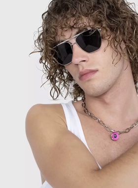 B和V 40 金属款双梁眼镜架 大框修脸太阳镜 墨镜 25年订单样品INS