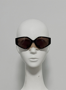 C和L 40229 意产板材超大框修脸太阳镜 菱形多边形墨镜 INS明星款