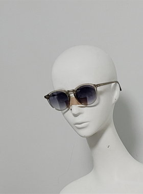 TF904 意产进口定制板材太阳镜 复古圆框墨镜 25年订单样品 INS