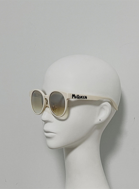 AM0349 英伦鬼才设计师主线 超大圆框修脸太阳镜 涂鸦款墨镜 INS