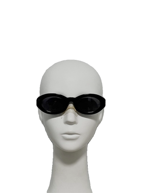 SLM136 男女椭圆太阳镜 意产板材大框修脸墨镜 INS热款 24年新款