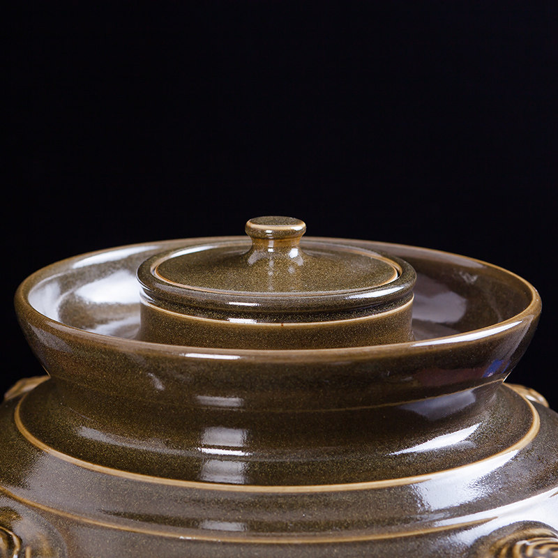 景德镇陶瓷泡菜坛大号家用咸菜酸菜坛子腌菜缸泡菜罐30 50 100斤,淘宝优惠券,粉丝福利购,淘宝优惠卷