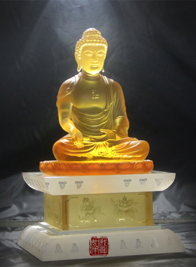 供养寺庙摆件琉璃佛像