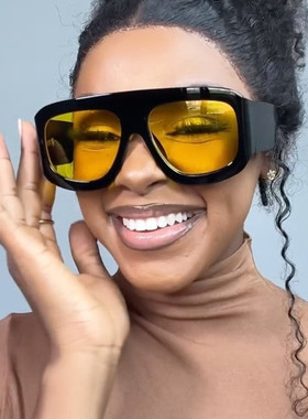 2025新款大框方形墨镜蛤蟆镜墨镜