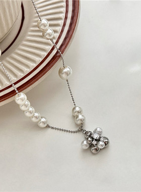 复古甜美少女高级仿珍珠项链