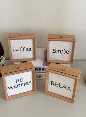 中古风咖啡店装饰摆件心情桌面