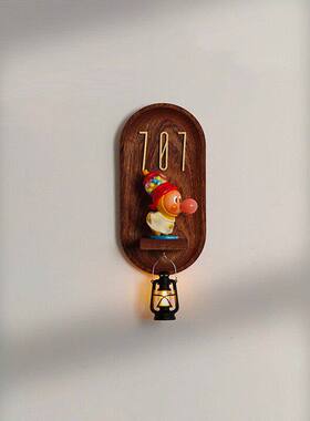 磁吸实木冰箱贴小夜灯展示架装饰