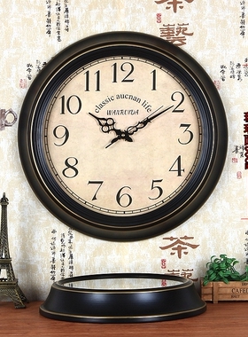 挂钟美式客厅复古大号个性简约