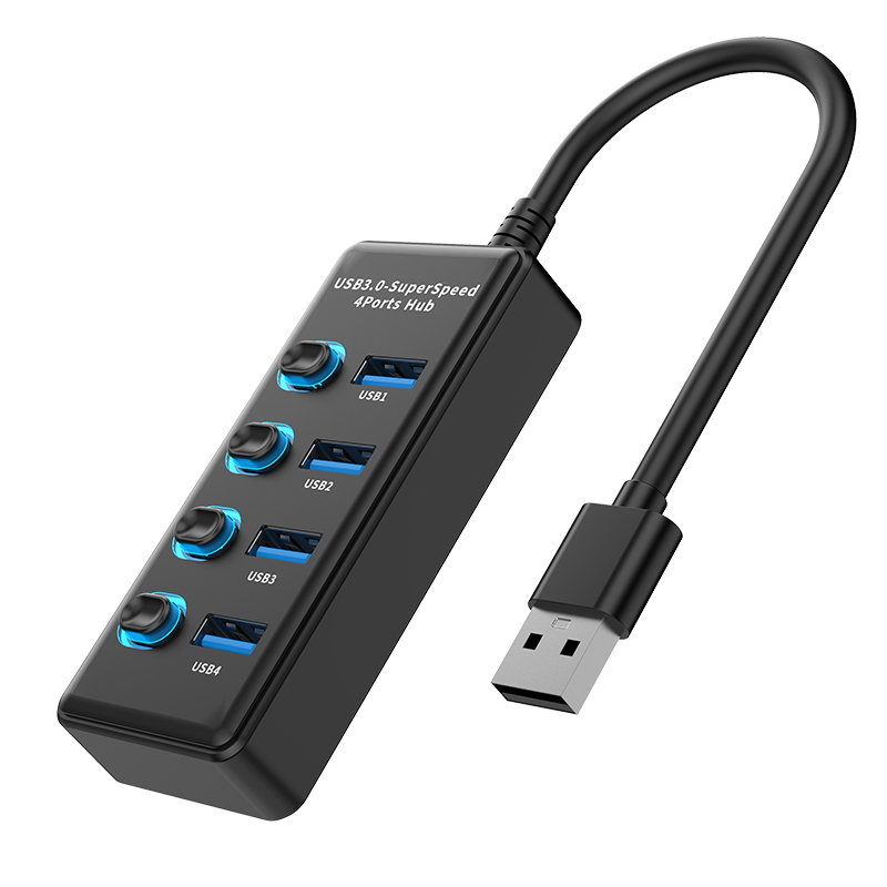 USB3.2 集线器USB3.0HUB 2.0分线器一拖4口7口10口群控多功能扩展 - 图3