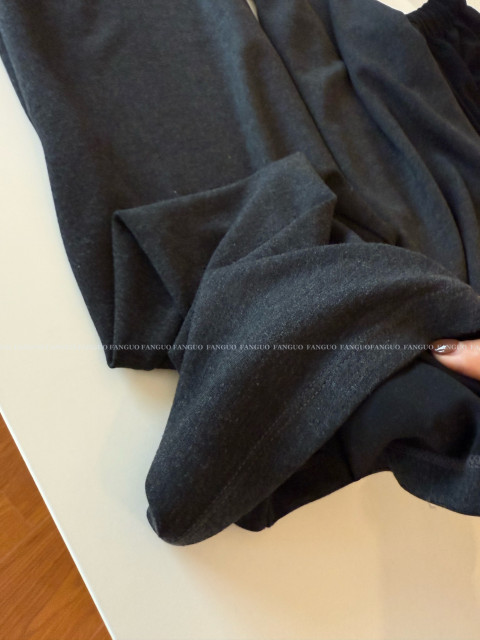 Minimalist rw slim paper man mulberry silk skin-friendly elastic drawstring waist casual pants drapey walking pants ສົ່ງຟຣີ