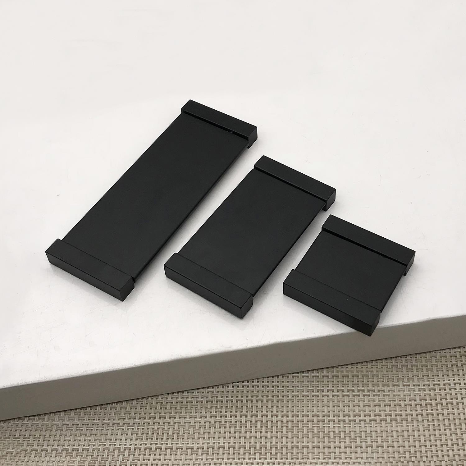 衣柜抽屉暗拉简约隐形橱柜门把手锌合金鞋柜翻盖明装金色平拉手 - 图2