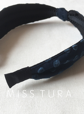 MissTura布艺百搭中间打结发箍
