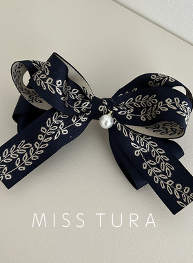 MissTura韩国进口蝴蝶结弹簧夹