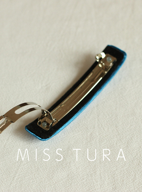 MissTura韩国进口法式缎面发夹