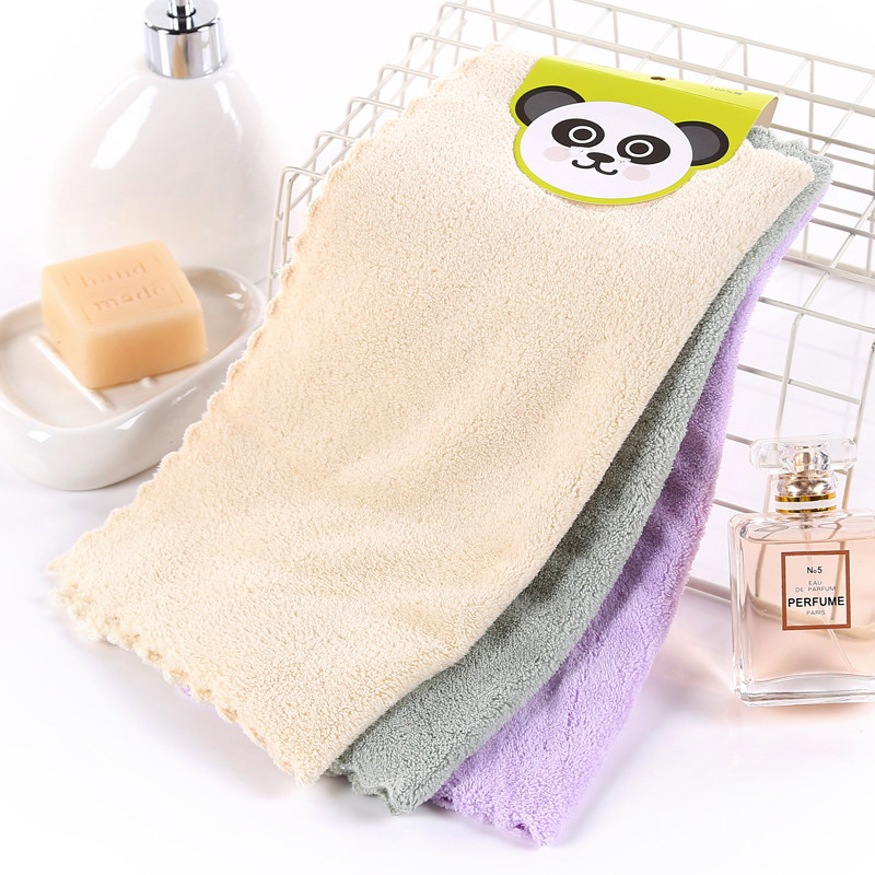 5条装珊瑚绒方巾小手帕擦手巾柔软吸水宝宝洗脸毛巾小抹布,淘宝优惠券,粉丝福利购,淘宝优惠卷