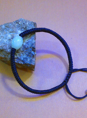 本命年翡翠转运珠男女款红绳手链