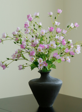 高档绢花风铃花仿真花假花客厅装饰花摆件现代田园高级感逼真花艺