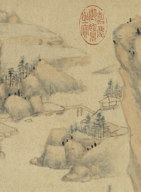 黄公望九品莲花复制画一比一画稿
