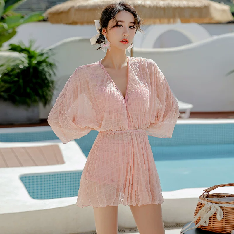 Summer swimwear, split set, 3 piece set, 2023 collection